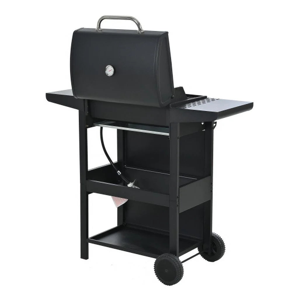 3 Kaireey Gas Propane BTU Stainless Burner BBQ Patio Garden Barbecue Shelves Foldable with Grill, Two 30,000 Grill Steel
