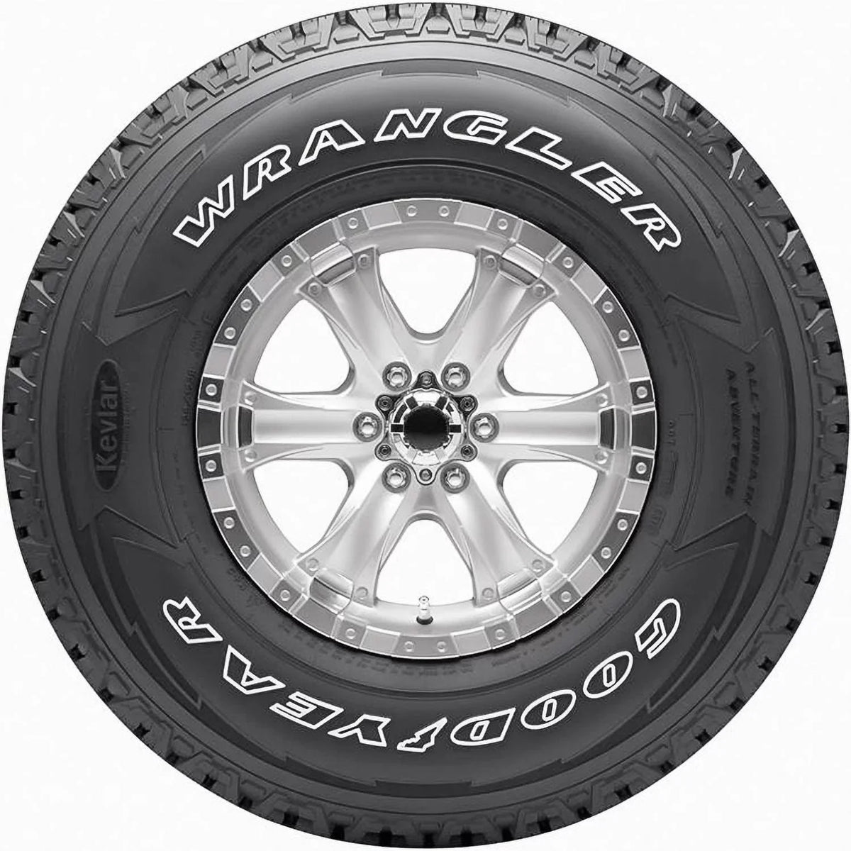Truck All with Kevlar Tire Adventure 116T Wrangler Terrain All-Terrain Goodyear 275/65R18 Light
