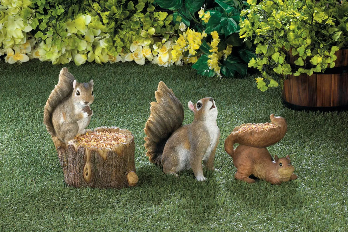 '- - Feeder Zingz Outdoor & Woodland Bird Squirrel 7" Thingz Brown