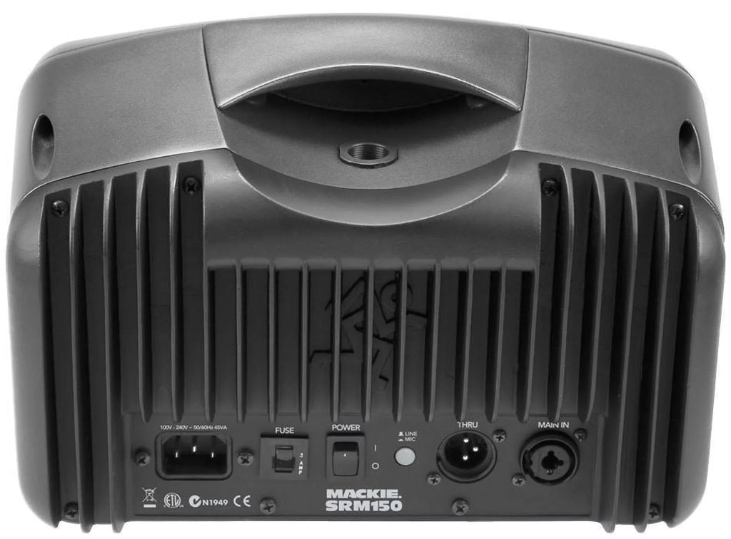 Pa Active SRM150 Powered Monitor Built 2 Mackie EQ With Speakers In
