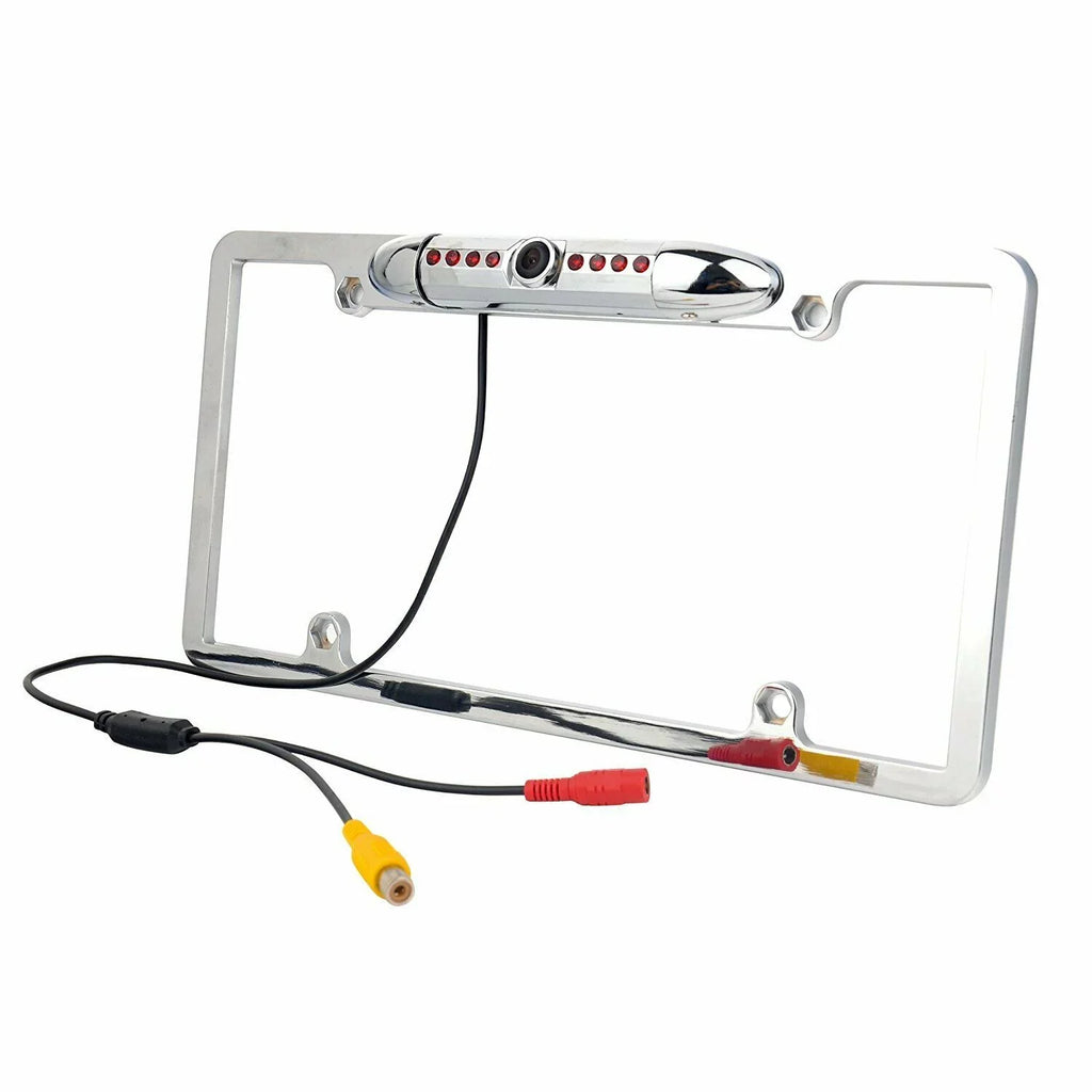 Car Plate Rearview Camera Silver Vision License Night -