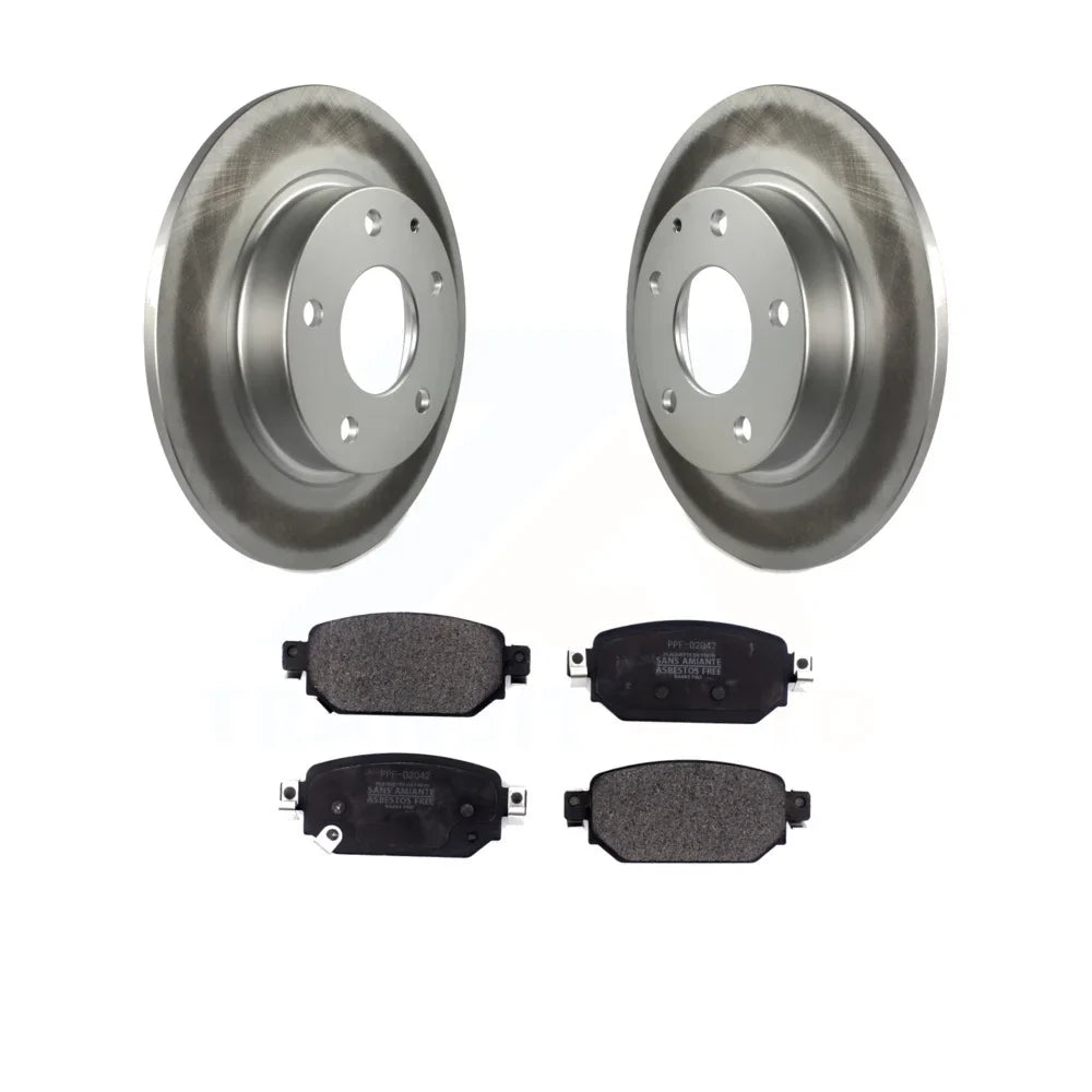 KGF-101781 Sport Rear Rotors Auto - Pads Kit Brake CX-3 Semi-Metallic Transit Coated Mazda And 3 For Disc