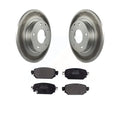 KGF-101781 Sport Rear Rotors Auto - Pads Kit Brake CX-3 Semi-Metallic Transit Coated Mazda And 3 For Disc