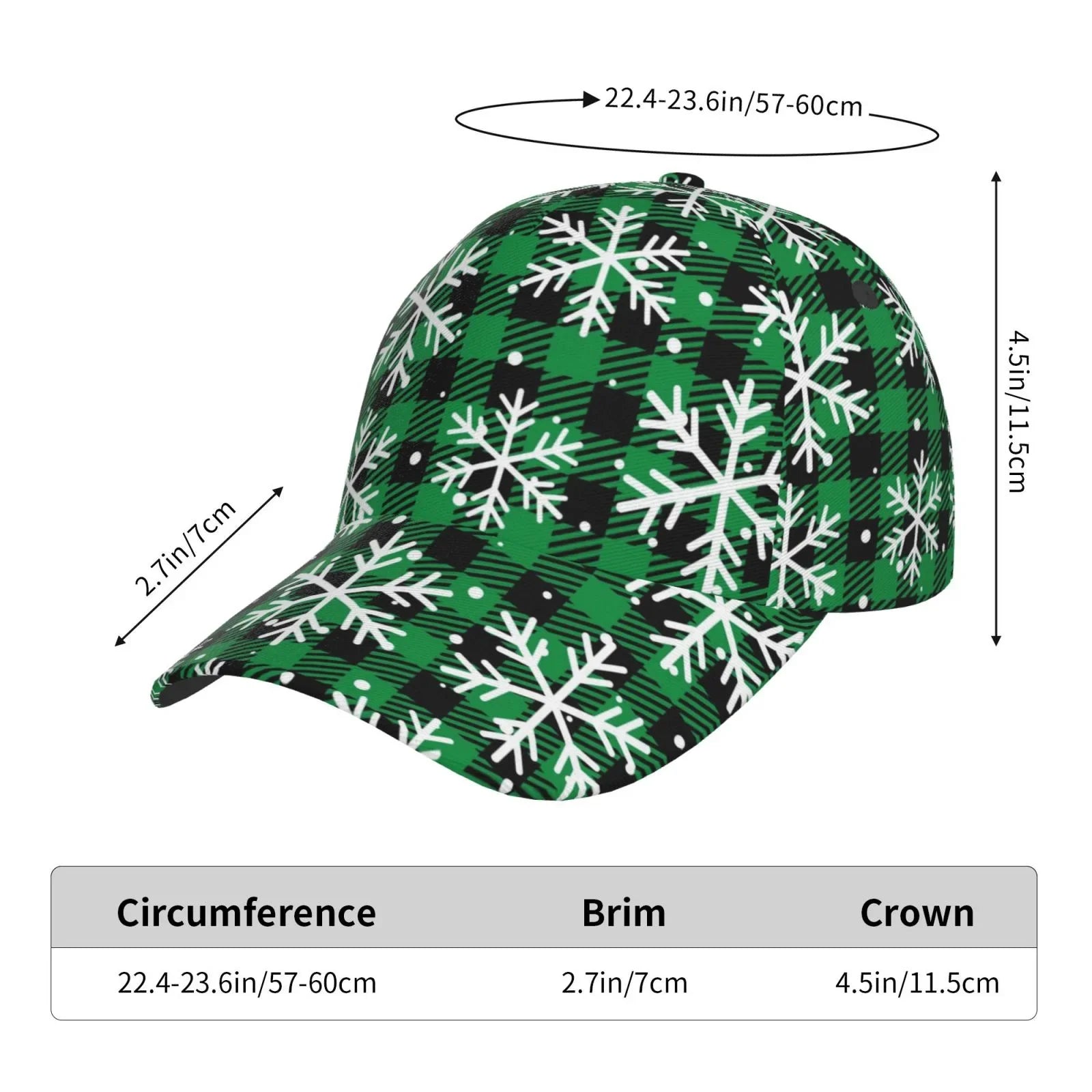 Hat(Christmas Dad Outdoor At Activities Plaid) All and Size Buffalo Cap Pattern for Seasons Baseball Workouts Balery Adjustable Running