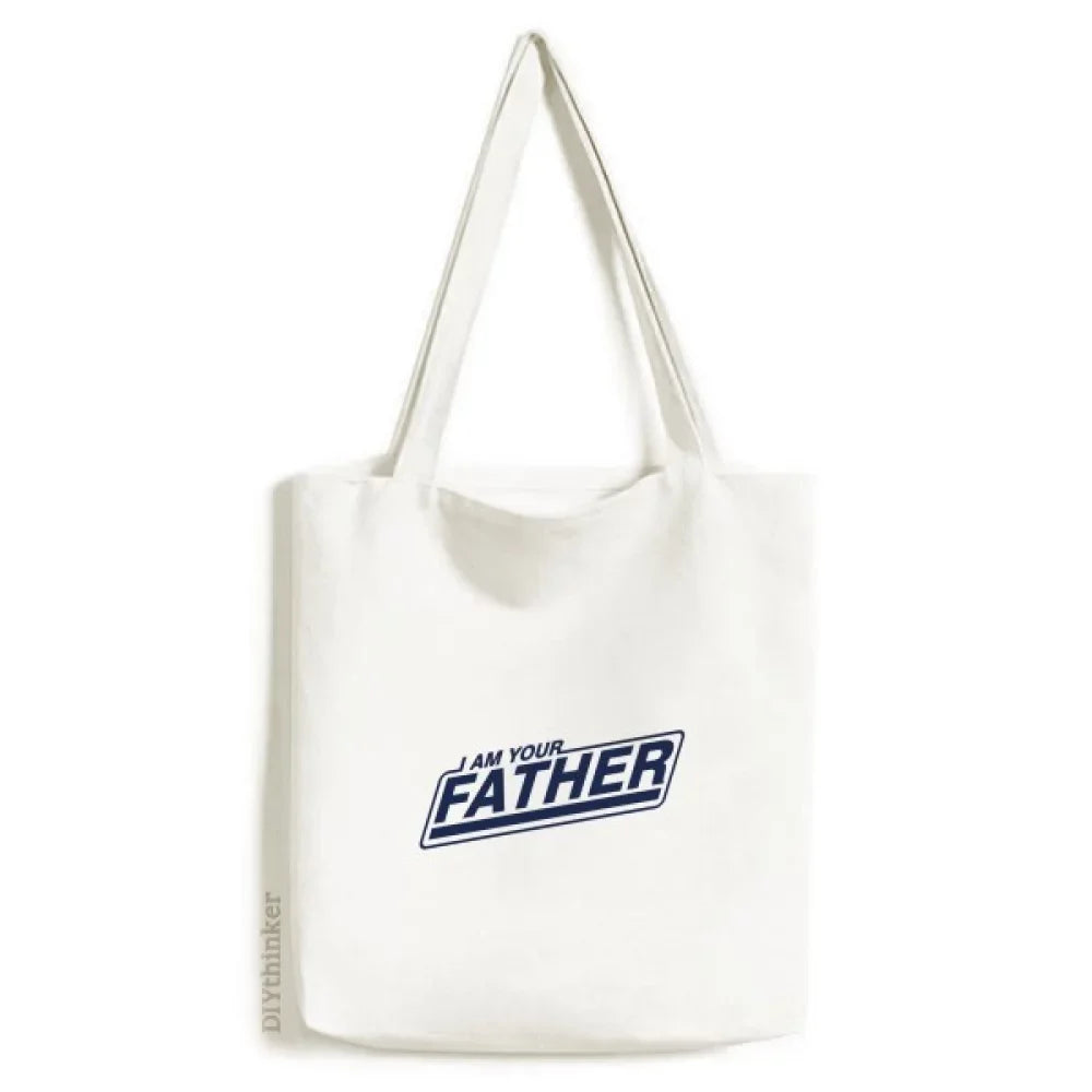 Canvas Tote Shopping Father Belong Casual Satchel Handbag Identifies Bag Entry
