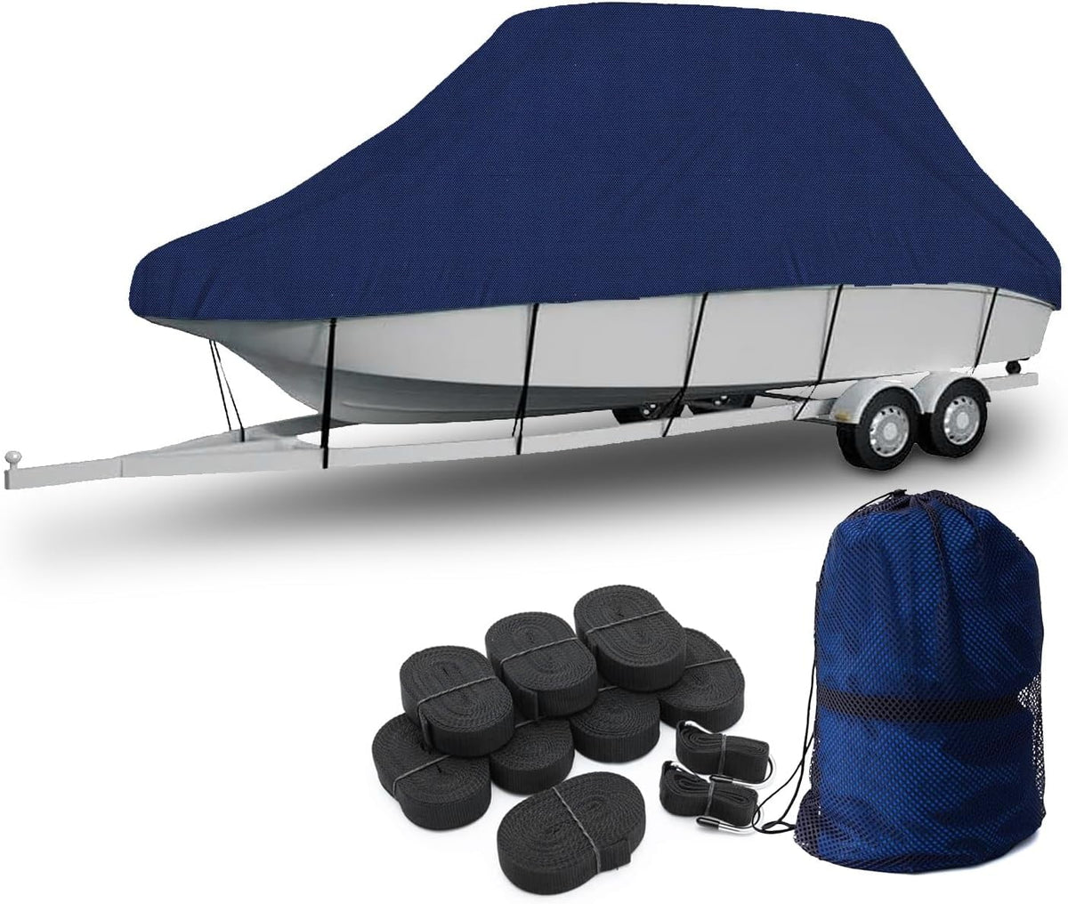 Boat Long Top 6" Seal with Fishing 120" Cover T-Top/Hard Skin 29' Boat and 1200 Semi-Custom Wide