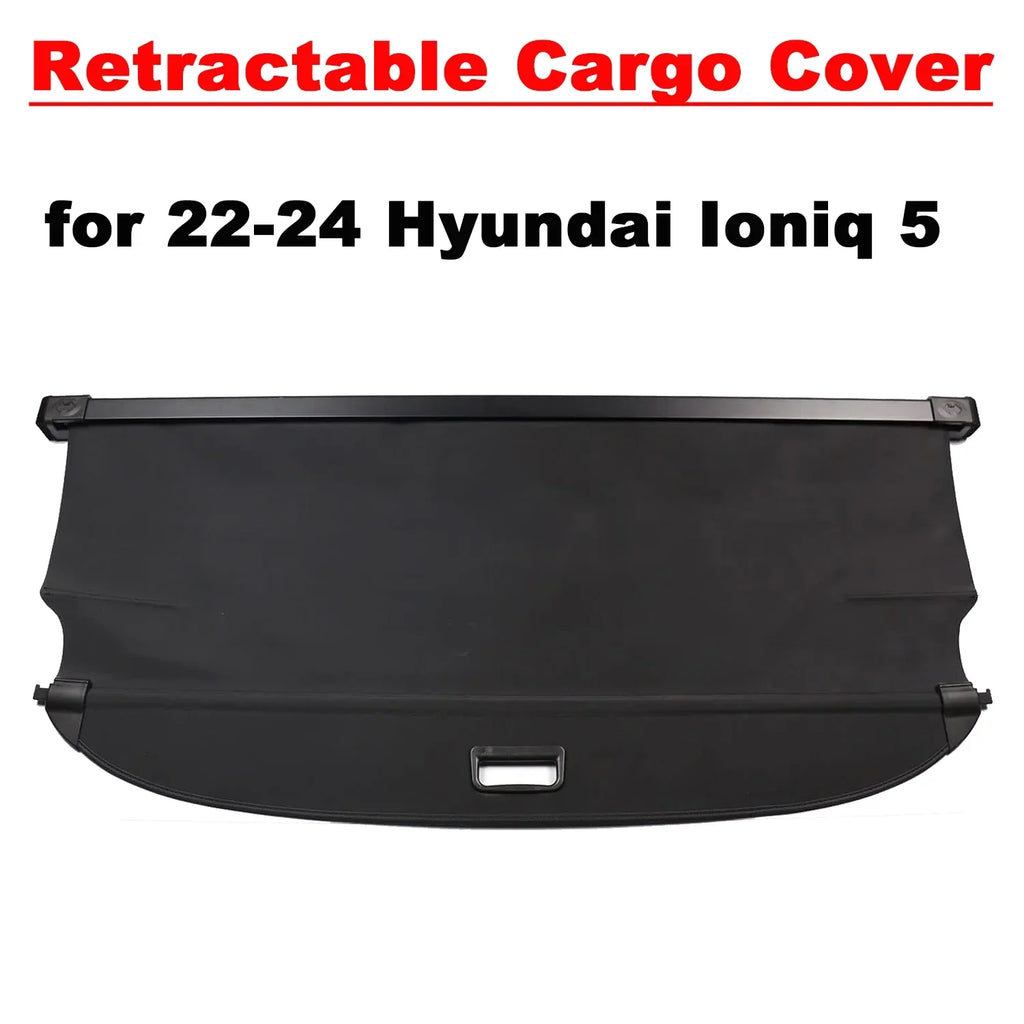 Cover Black Hyundai 2023 5 2022 Retractable 2022-2024 Ioniq SUV Fit Ioniq 5-Seat Cargo Rear For Trunk Cover Privacy 2024 Shield Shade Hyundai 5 Accessory