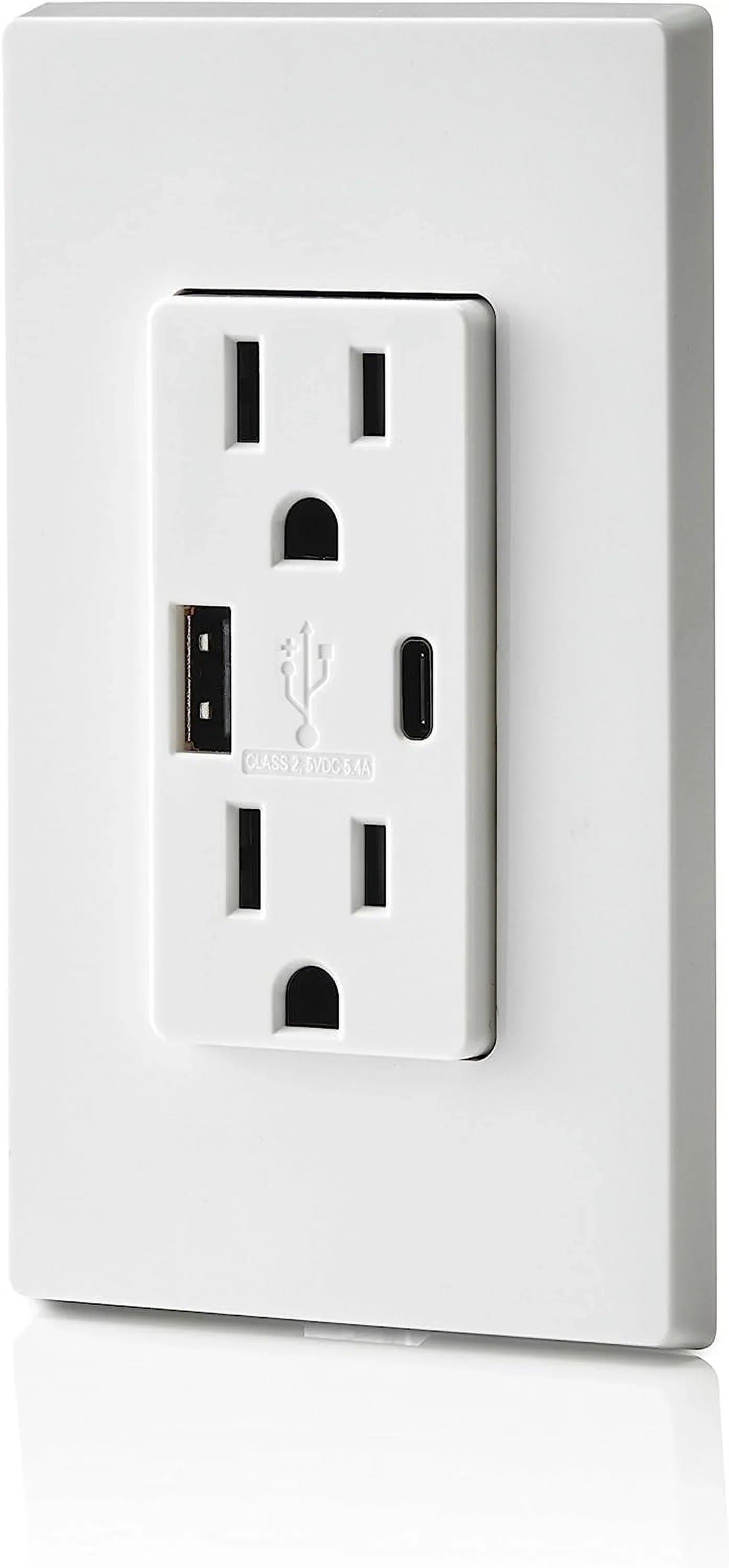 5-15 - C amps Decora of & Duplex, Type A, USB Outlet White Pack Leviton Charger Type 3006770 2 R 15