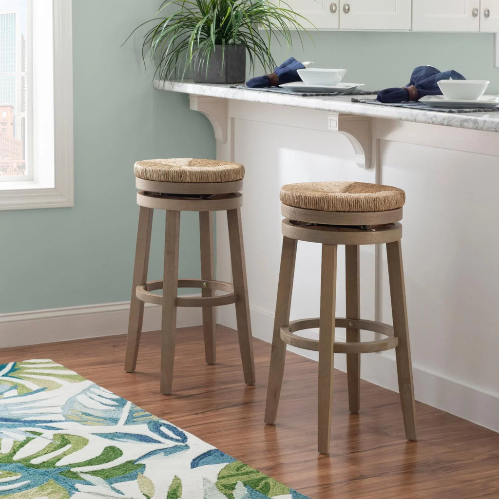 Stool Bar Natural with in. 31 Swivel Powell Morgan - Natural Rush
