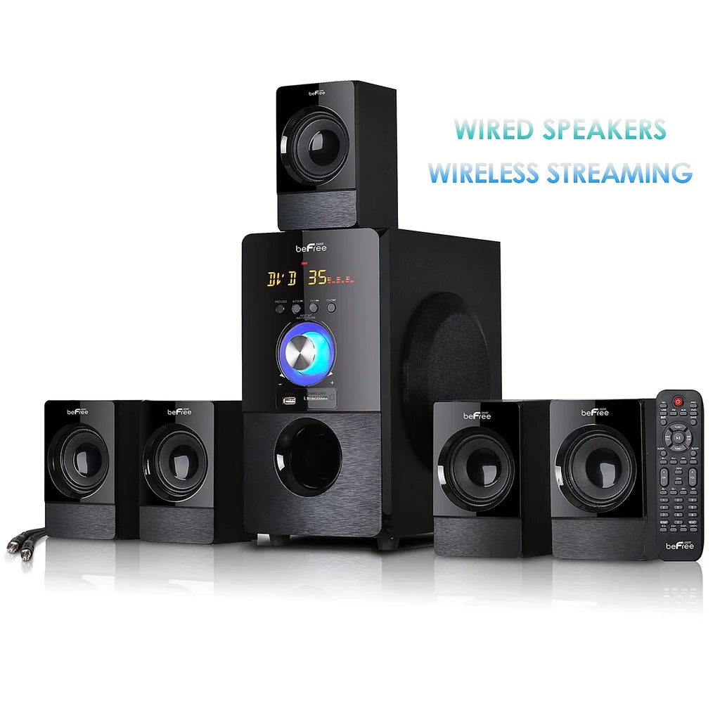 Channel W Sound Black 80 Surround Sound 93695498M 5.1 (93695498M) beFree Speaker
