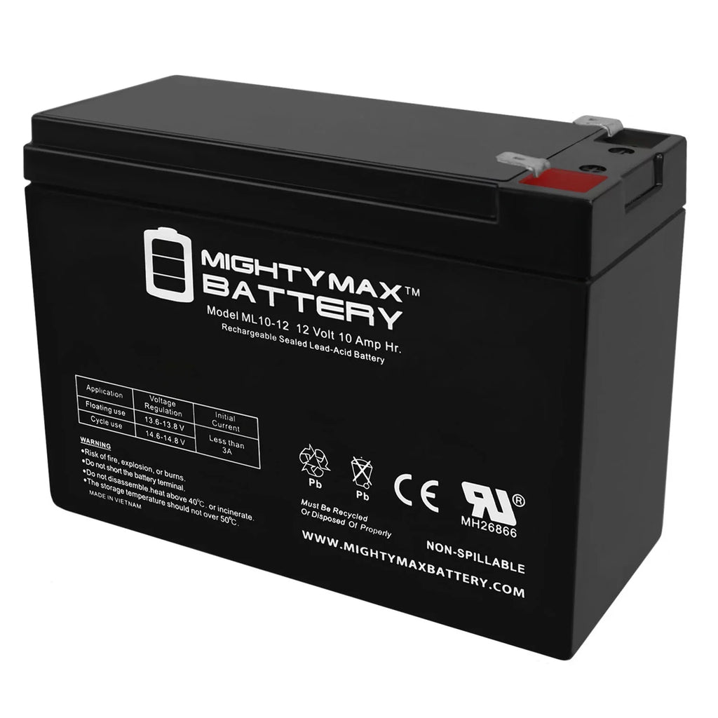 10AH 12V Scooter Tusa Replaces 12V SAV-7 + Charger 1Amp Underwater