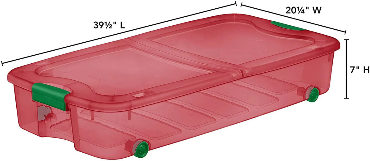 Capacity RV, Are Clothes, Diapers, Boxes Unit Storage Bed 66 Shoes, Books, Under Plastic Containers Linen. Camping, Quart Bin Office Pantry For Foods Supplies, 4-Pack