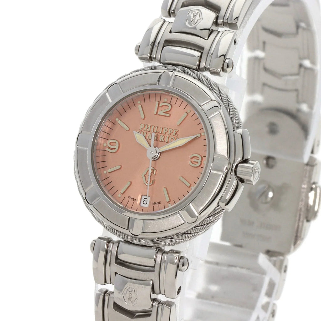 (Good) Steel/SS CHARRIOL Stainless Watch Celtic PHILIPPE Charriol Pre-Owned 53.97.2617 Ladies Philippe