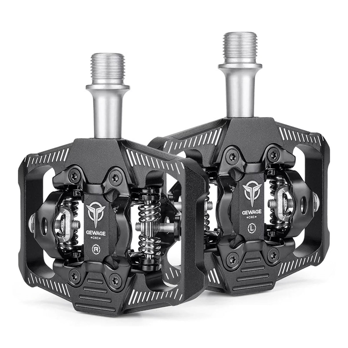Pedals Efficient with Optimal Sided Pedals MTB Transfer for Clip Cleats Double