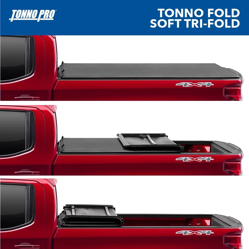 Bed Folding Ranger Soft 2023 6' Truck | 2019 (72.7") Tonno 1" Ford - | Pro Bed Fold, Tonneau 42-318 Fits Cover Tonno