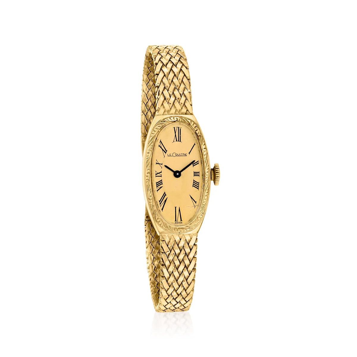 Gold Mesh Vintage Pre-Owned Watch, 1970 Adult, Women's, C. Lecoultre 14kt Yellow Ross-Simons