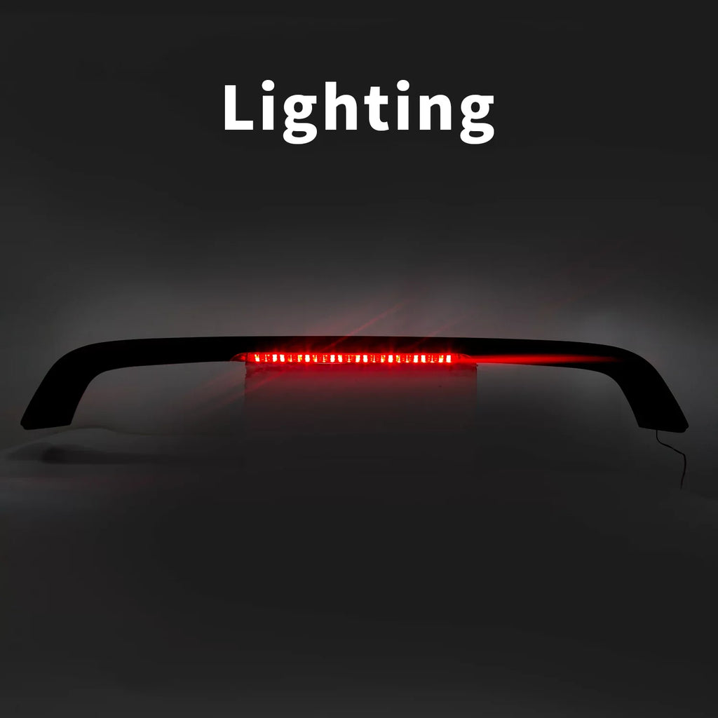 1998 Light with 2DR Brake 1996 Trunk Spoiler Winglet Honda LED Lamp Lid Kojem 1999 Style for 2000 Wing Matte Civic 1997 T-R Rear Black