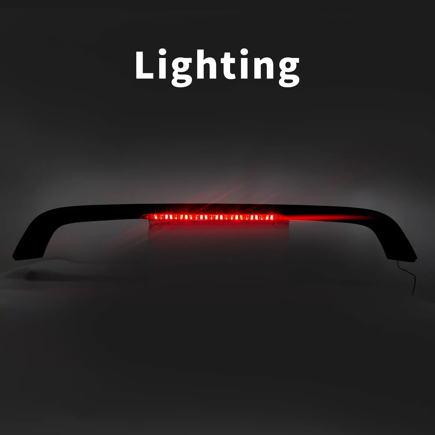 1998 Light with 2DR Brake 1996 Trunk Spoiler Winglet Honda LED Lamp Lid Kojem 1999 Style for 2000 Wing Matte Civic 1997 T-R Rear Black
