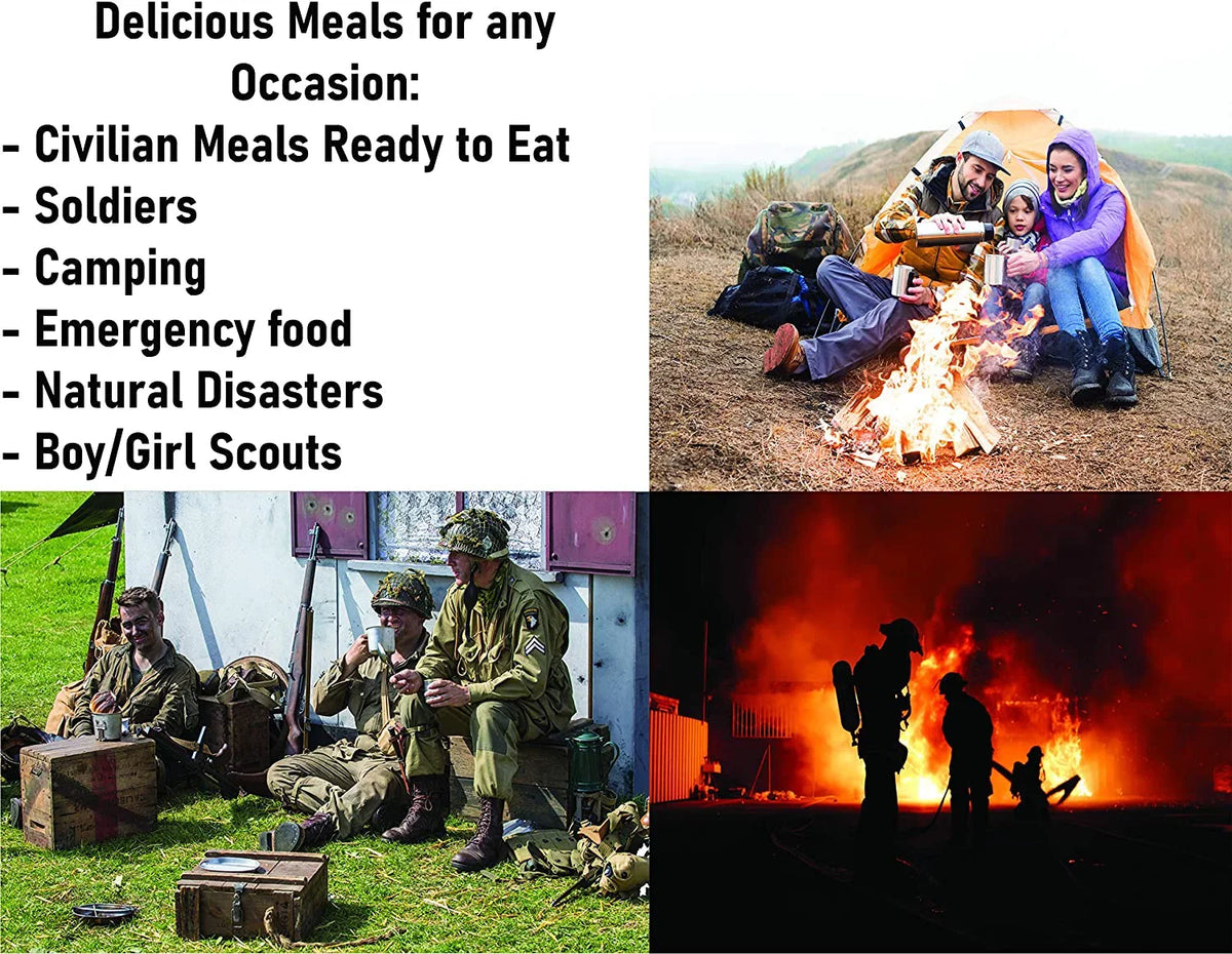 Style Mix, Side Days Meals to Ready Case. Includes XMRE in Delicious 12 Beverage Eat. 60 MRE Calories. Military Packed Freshly 1300XT 1300 of Past Meals Assortment Dishes, per Entrees, the