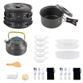 Set and Non with Stick and Cooking Cookware Kit Pot Backpacking Kettle for Mess Anself Pan Camping
