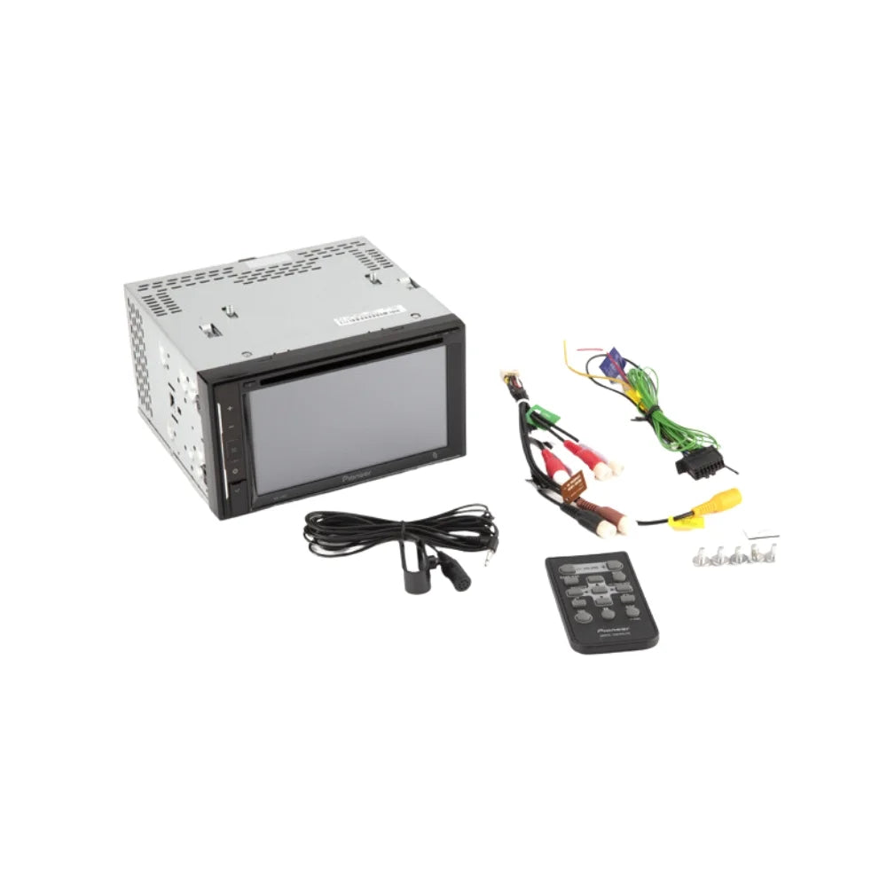 Digital Receiver DVD/CD for KIT4854 Stereo with Chevrolet Bluetooth/Backup Camera/Install Touchscreen 2002-2004 AM/FM 6.2" W/ S-10 DIN Double Kit/in-Dash Bundle Pickcup Car Pioneer AVH-241EX Media