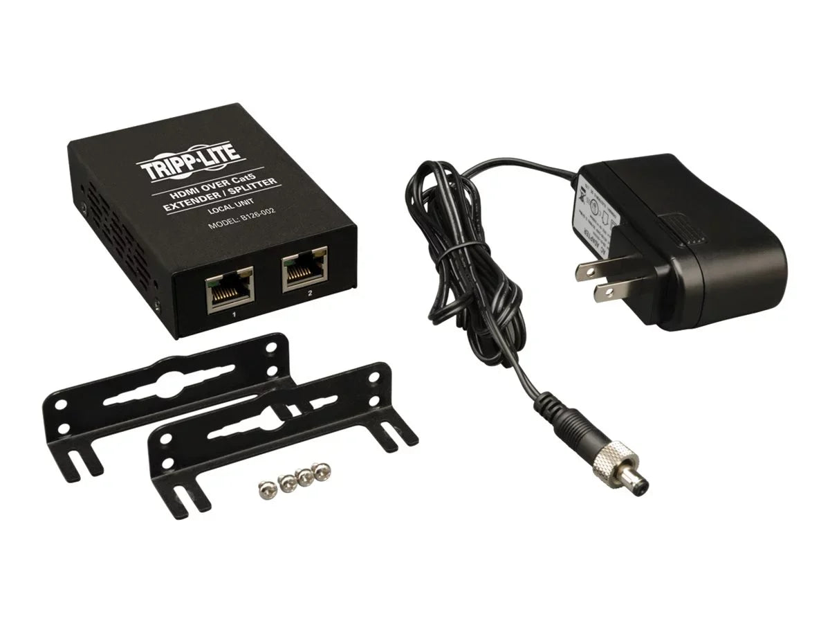 Lite Extender/video Over Cat5/cat6 Tripp 150ft Splitter A/v B126002 2-port Hdmi