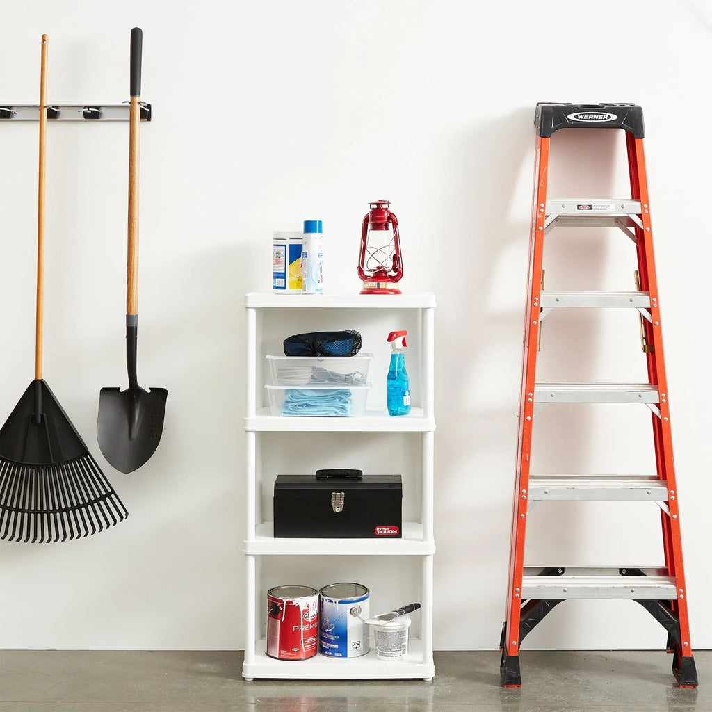 Set Height Unit, Living White Shelf (2 Light Pack) 4 Storage Gracious Duty