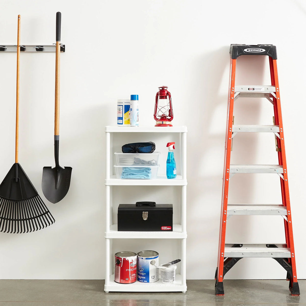 Set Height Unit, Living White Shelf (2 Light Pack) 4 Storage Gracious Duty