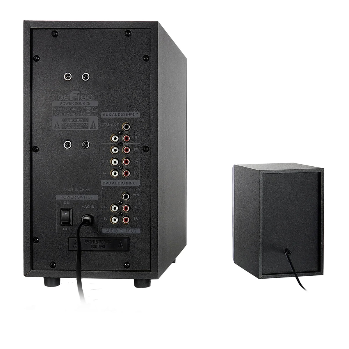 Channel W Sound Black 80 Surround Sound 93695498M 5.1 (93695498M) beFree Speaker