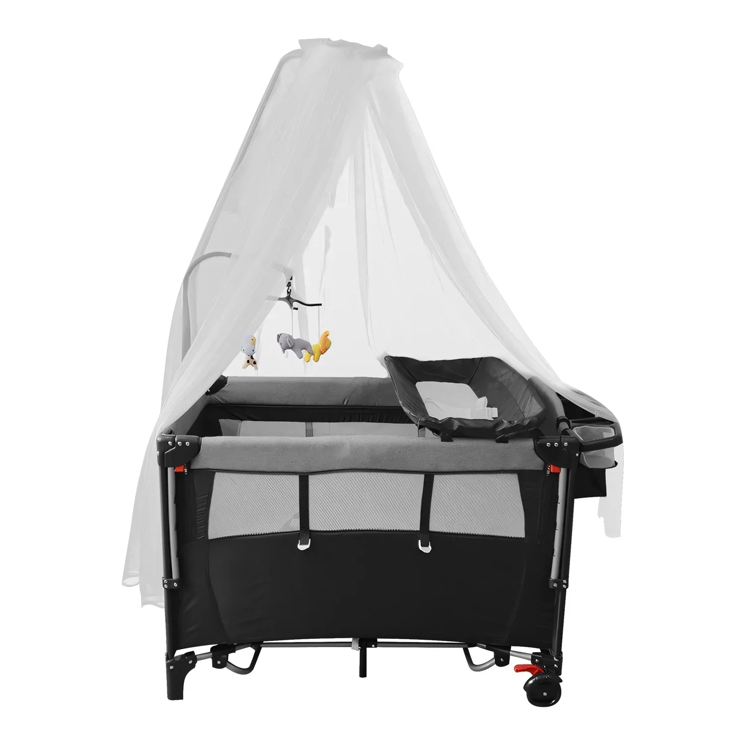 Changing Portable In Play Babe Music iMounTEK Center Trayand Box, Foldable Toys Babe Canopy, Nursery Storage Crib 1 Include Wheels, Yard, 6