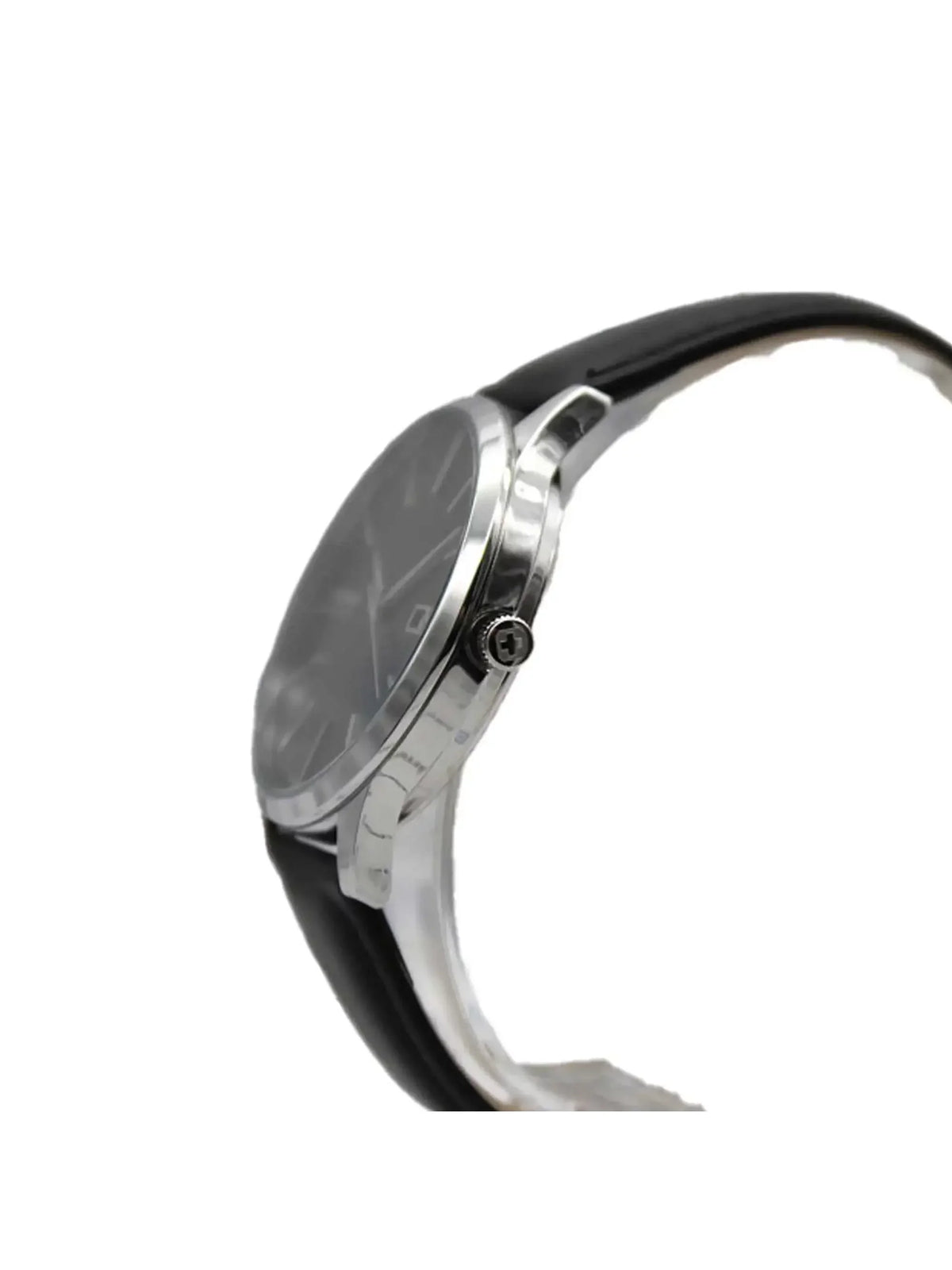 16-4075.04.007 Stainless Watch Pure Hanowa Dial Quartz Black Steel Mens