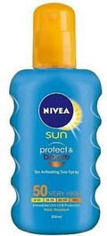'- Protect Sun Nivea 200ml & Bronze SPRAY SPF 50 Sunscreen