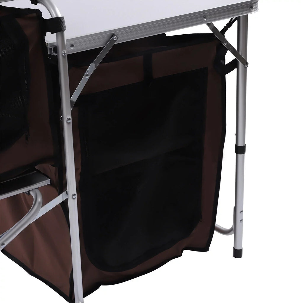 Kitchen W/ Table Folding Camping Foldable FETCOI Grill Tabletop Portable Station
