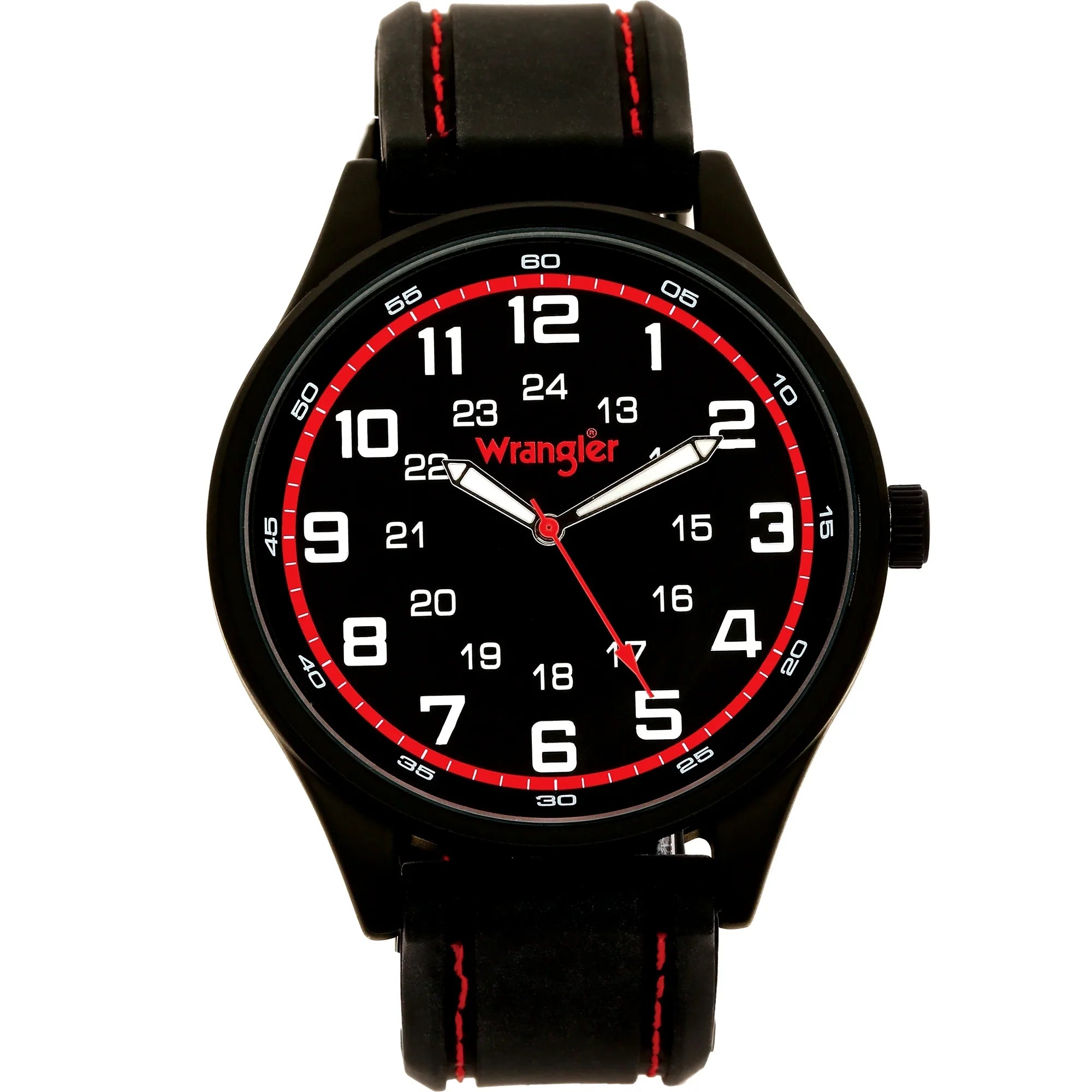 44mm Round Wrangler Black Watch Strap