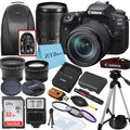 Accessory Lens, SanDisk and Card, Camera Flash, 90D Canon 32GB Bundle ZeeTech Tripod with DSLR Memory 18-135mm EOS Backpack,