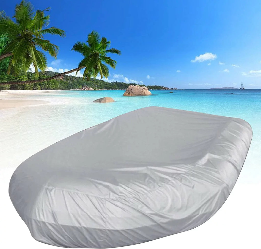 Fishing UV-Resistant Inflatable Professional Boat Grade Boat Cover Hull Miumaeov Polyester for Boat Waterproof Heavy-Duty Boat and Bass Speed Type Marine V-Shaped