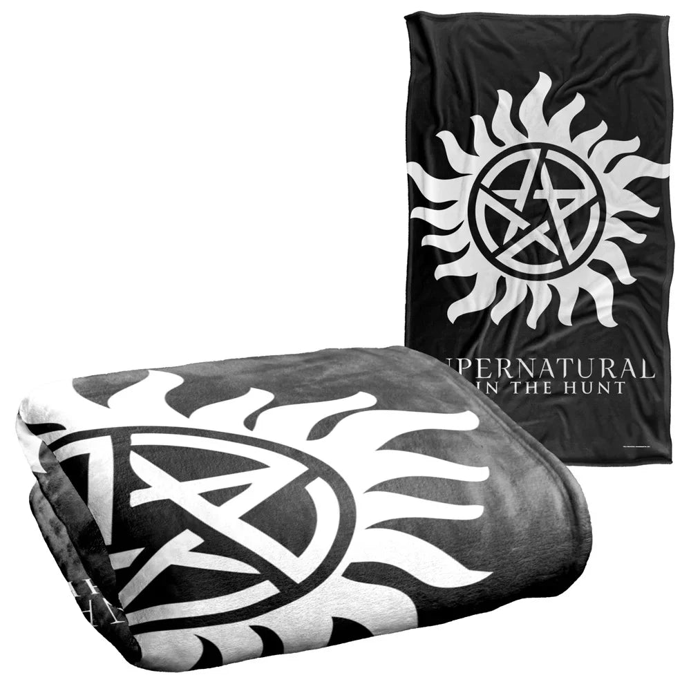 Soft Super 58" Symbol Anti-Possession Silky 36" x Blanket Throw Touch Supernatural