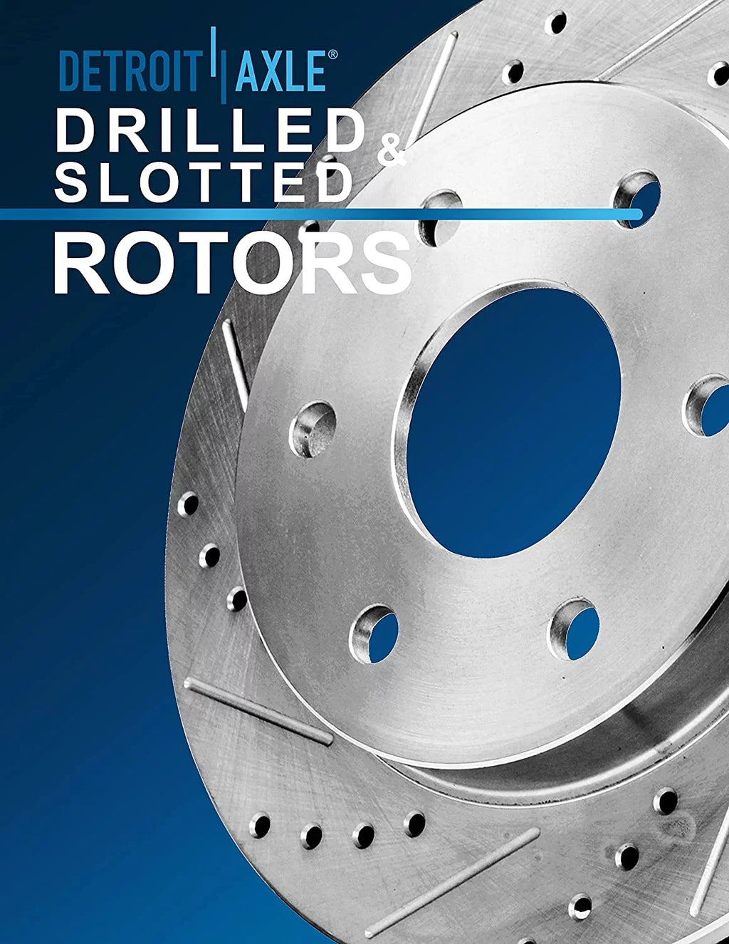 2015 for Replacement 2017 Brakes Axle Detroit Disc Drilled 2019 Ford 2018 and Brake Slotted 2012-2020 Rear 2014 Kit 2016 2013 Pads Ceramic - & Rotors Brake Front F-150 and