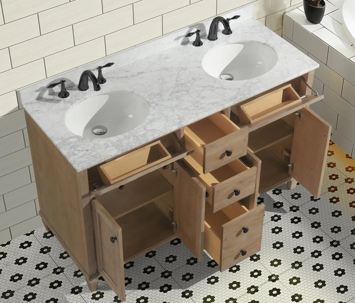 Annie Fir Vanity Weathered Bathroom 55