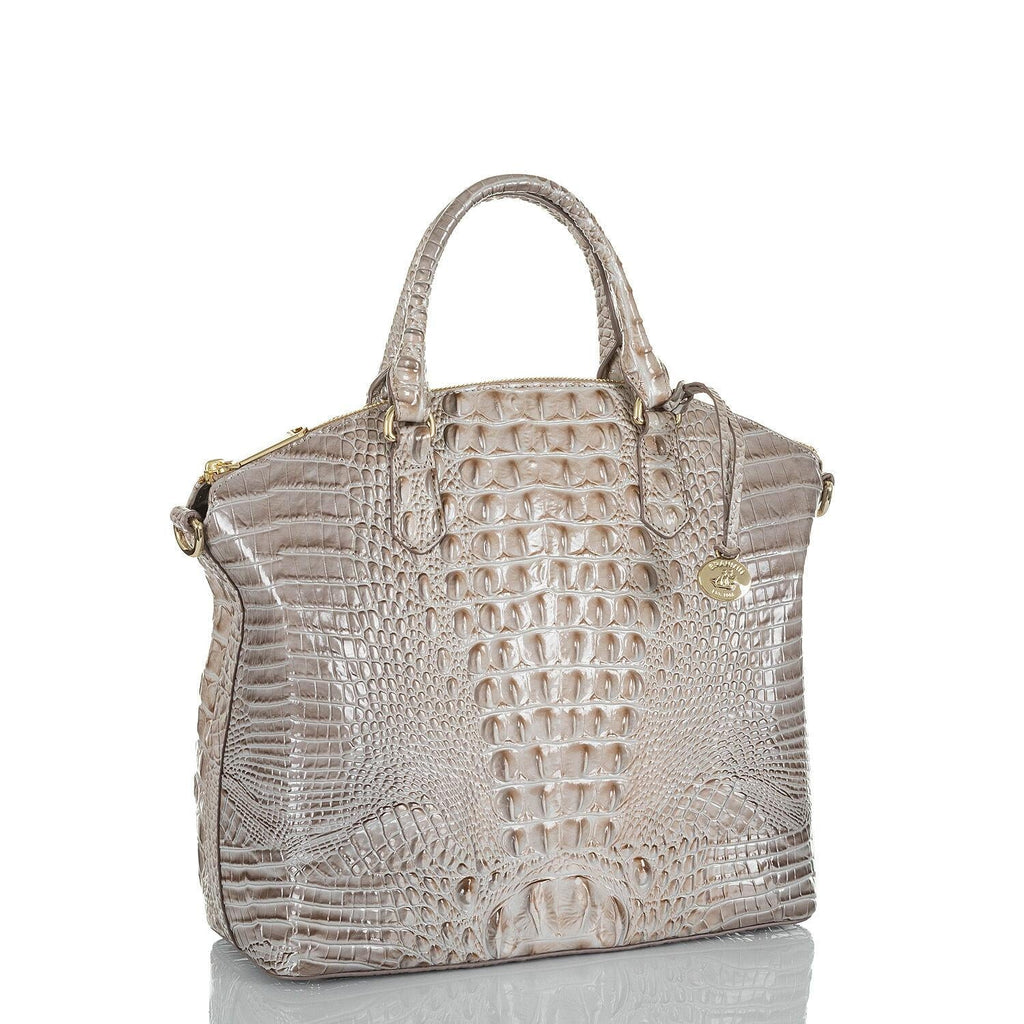 Duxbury Satchel Sugar Brahmin Large Cane Silver/Metallic