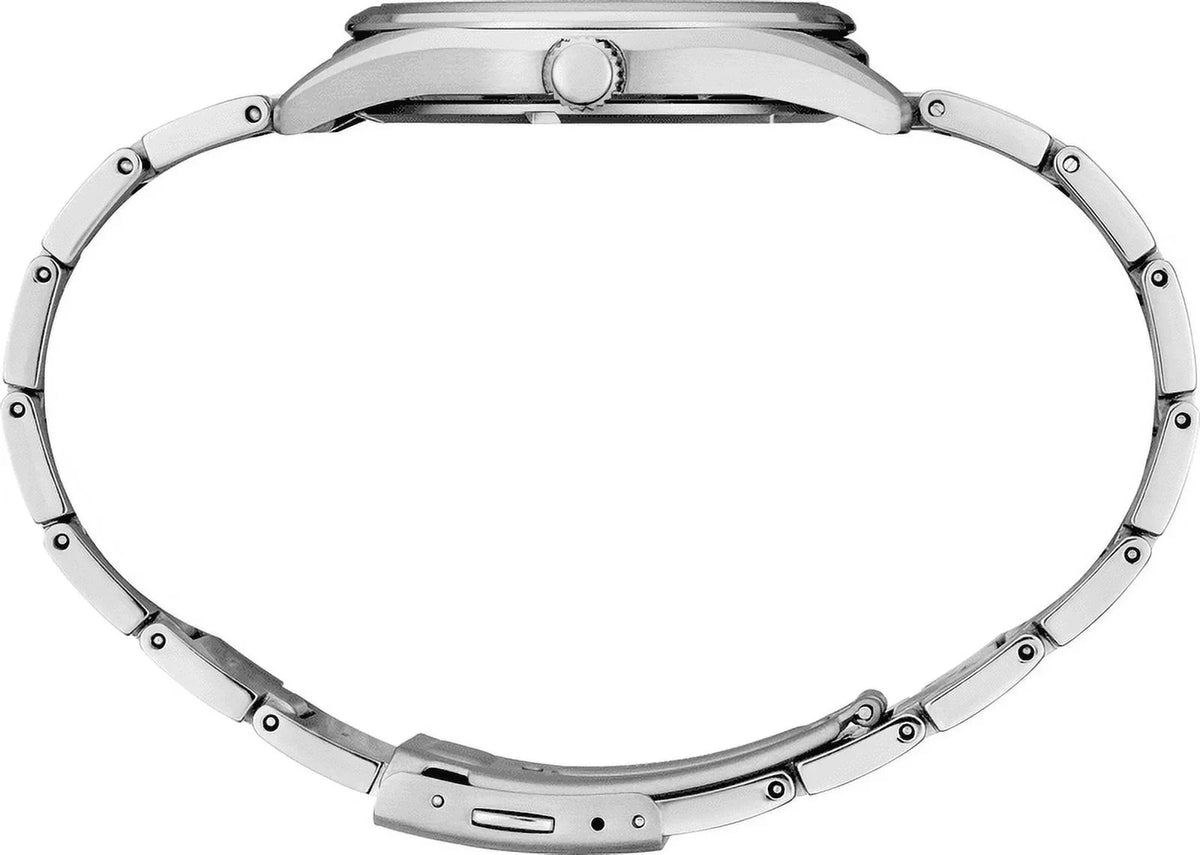 Quartz Seiko Black Dial Watch Classic Men's SUR375
