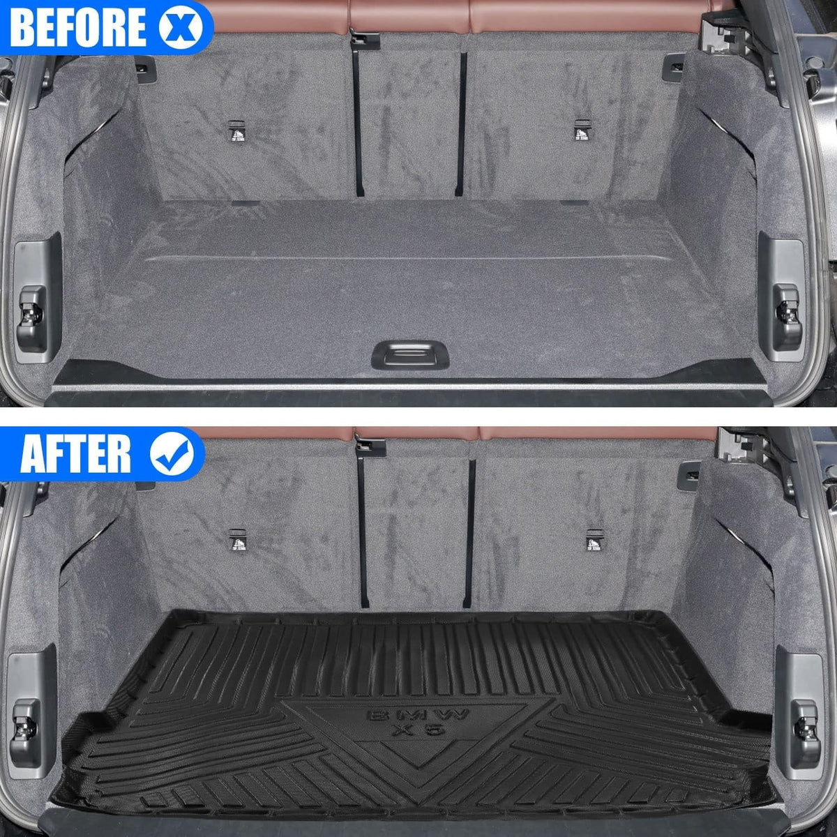 BMW Rear Cover , Black Cargo 2023 2019-2024 Cargo X5 Liner for 2021 2022 fit Floor Mat BMW All 2024 Accessory Trunk 2019 X5 Weather Tray 2020