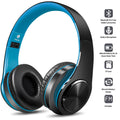 Blue, D422 Bluetooth Luxmo Over-Ear Headphones, Noise-Canceling