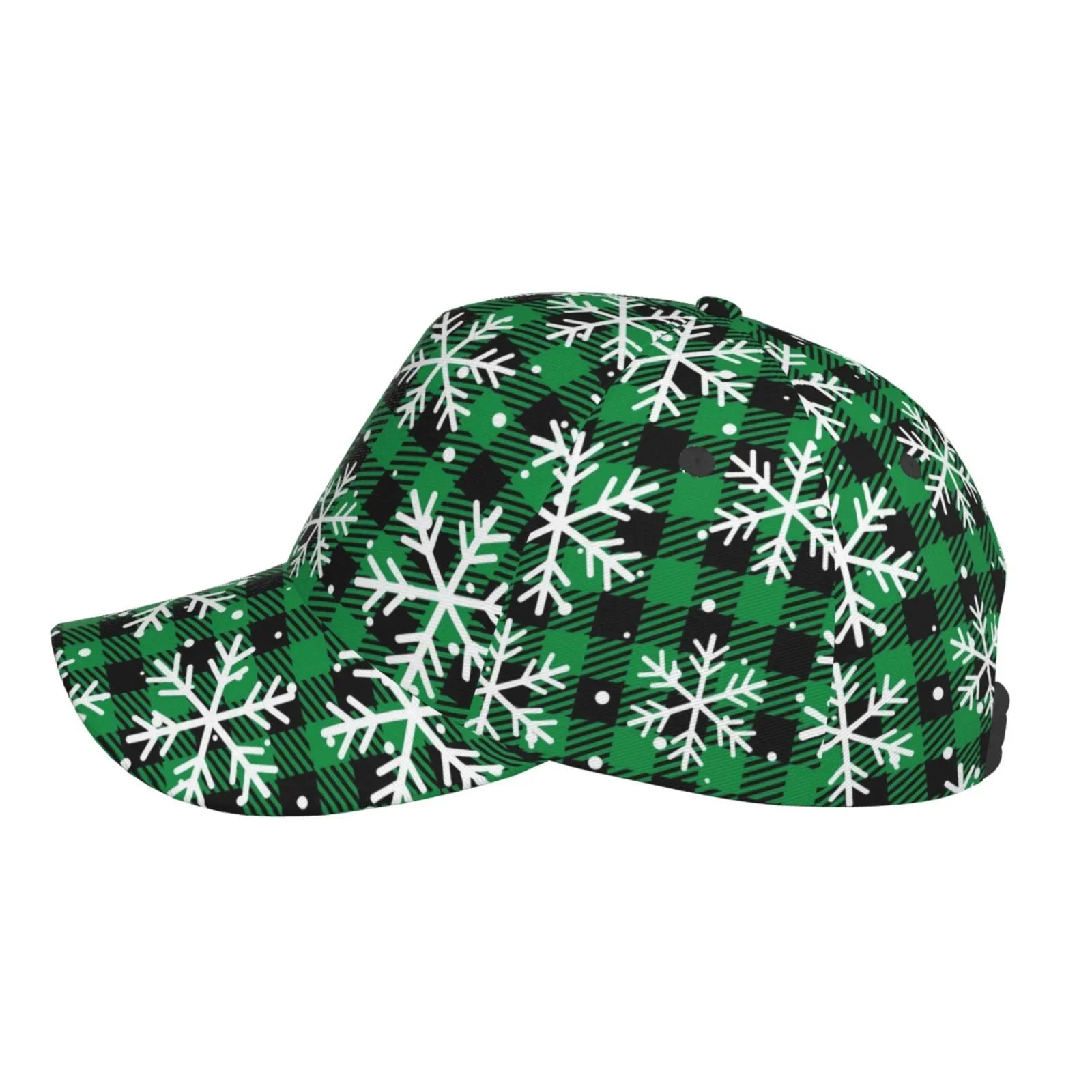 Hat(Christmas Dad Outdoor At Activities Plaid) All and Size Buffalo Cap Pattern for Seasons Baseball Workouts Balery Adjustable Running