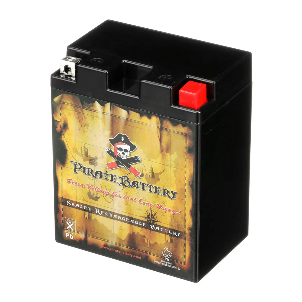 Volts,14 for Snowmobile Arctic Efi Battery Yb14l-a2 Wildcat Cca) 190 (14l-a2 1993 Ah, Pirate 12 Battery Cat