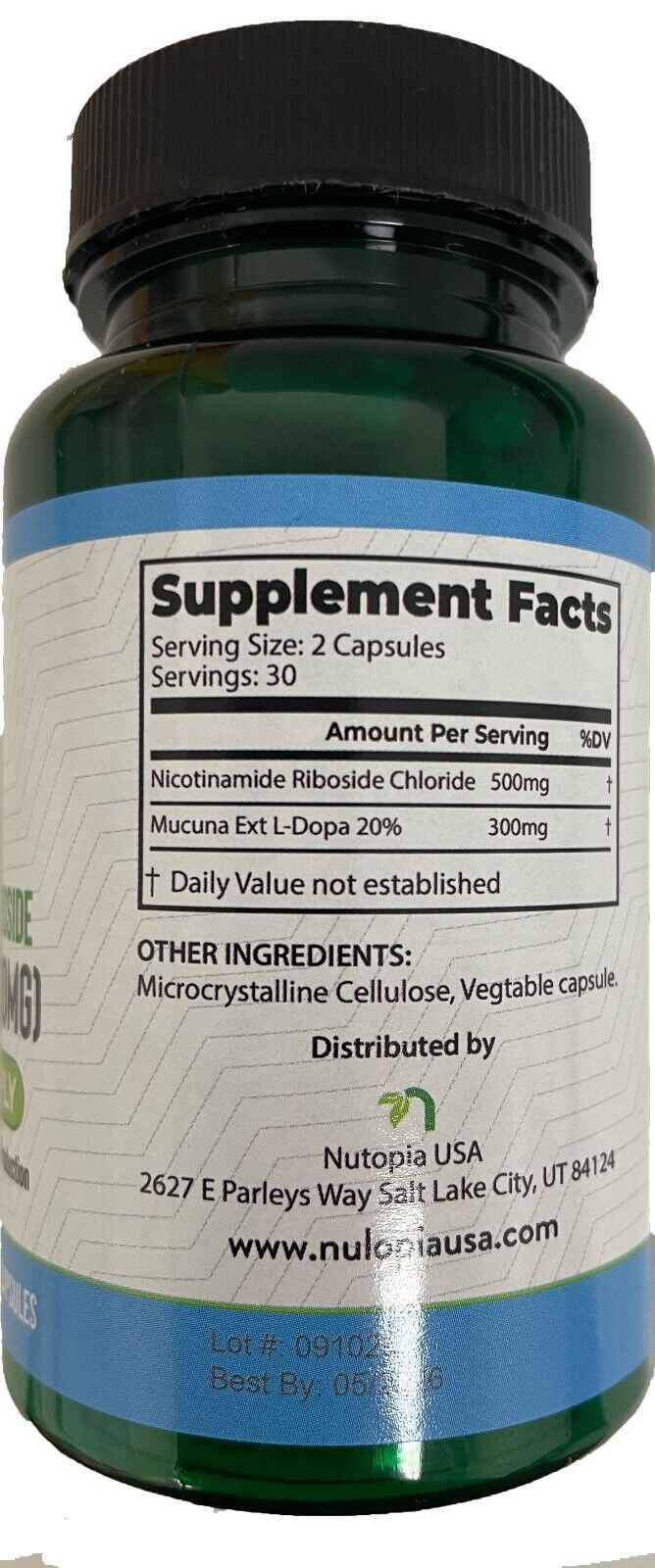 Nicotinamide 500mg NAD+ - (60 NR Riboside Veg Booster Capsules)