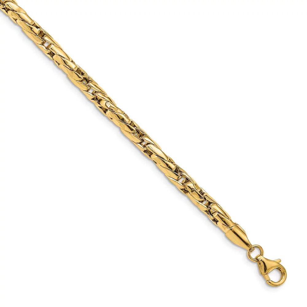 Polished Gold Men's 14k Fancy Link Bracelet
