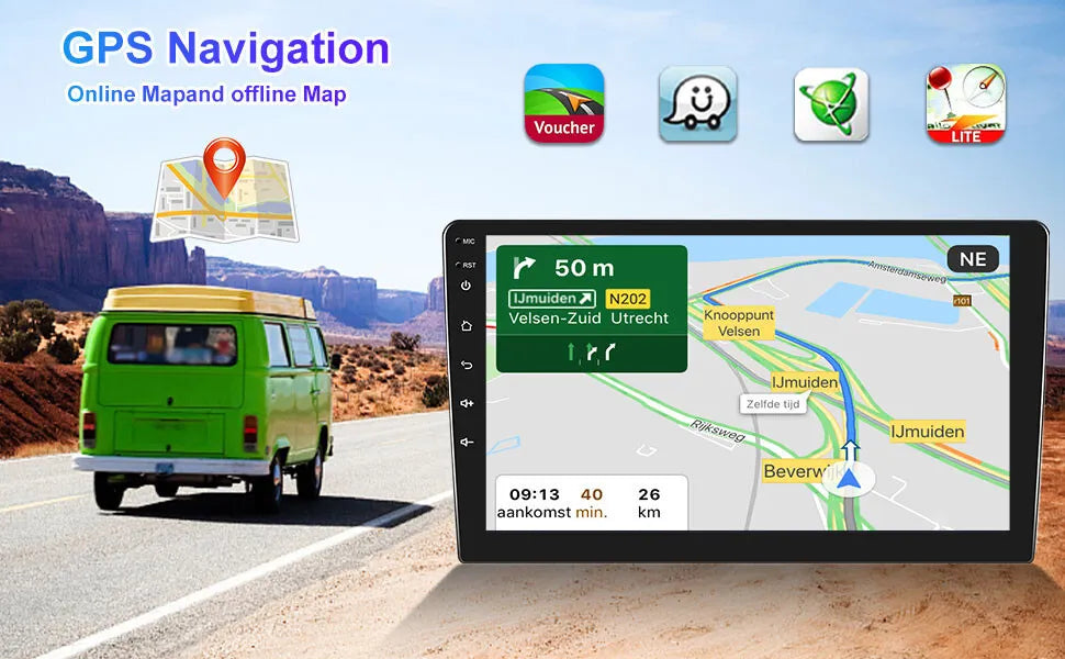 1280*720 9" IPS Hummer 2+32GB Android Apple Fit GPS H3 Radio 2005-2010 13 Stereo Car CarPlay Navi