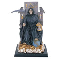 Holding Black Santa Lady Our Seated Throne Statue Muerte On Of Scythe Death