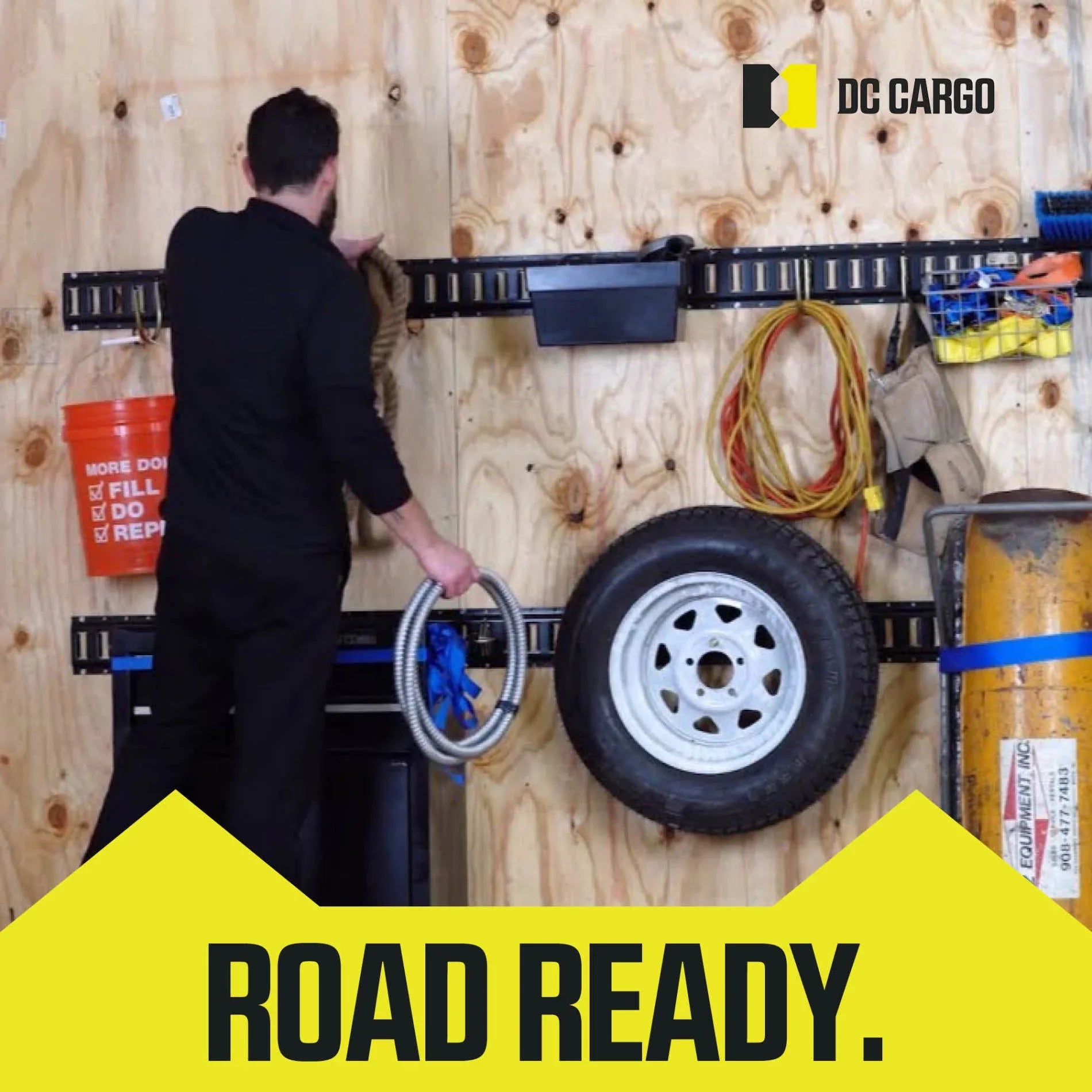 Tie-Down Track E-Track E NOT Mall Cargo Accessories (E-Track Pieces: & Bag Rails E-Track Included) Kit DC 32 Storage -